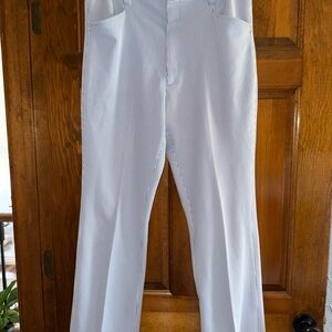 Haggar Vintage Men's Light Blue and White Pinstripe Dress Pants